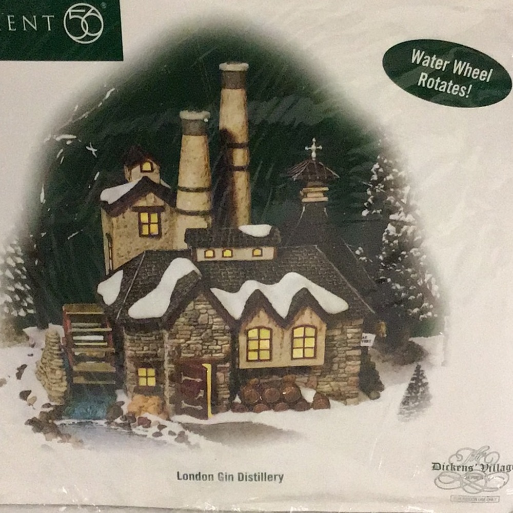 Department 56 London gin distillery